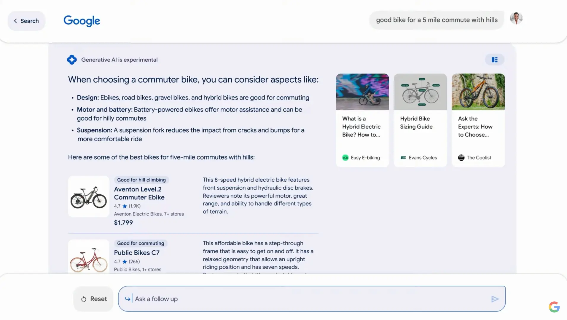 Tampilan Conversational Mode di SGE
